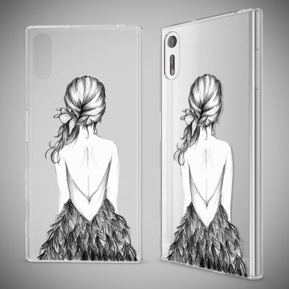 NALIA Handyhülle kompatibel mit Sony Xperia XZ, Slim Silikon Motiv Case Phone Cover Crystal Schutzhülle Dünn Durchsichtig, Etui Handy-Tasche Transparent Backcover Bumper