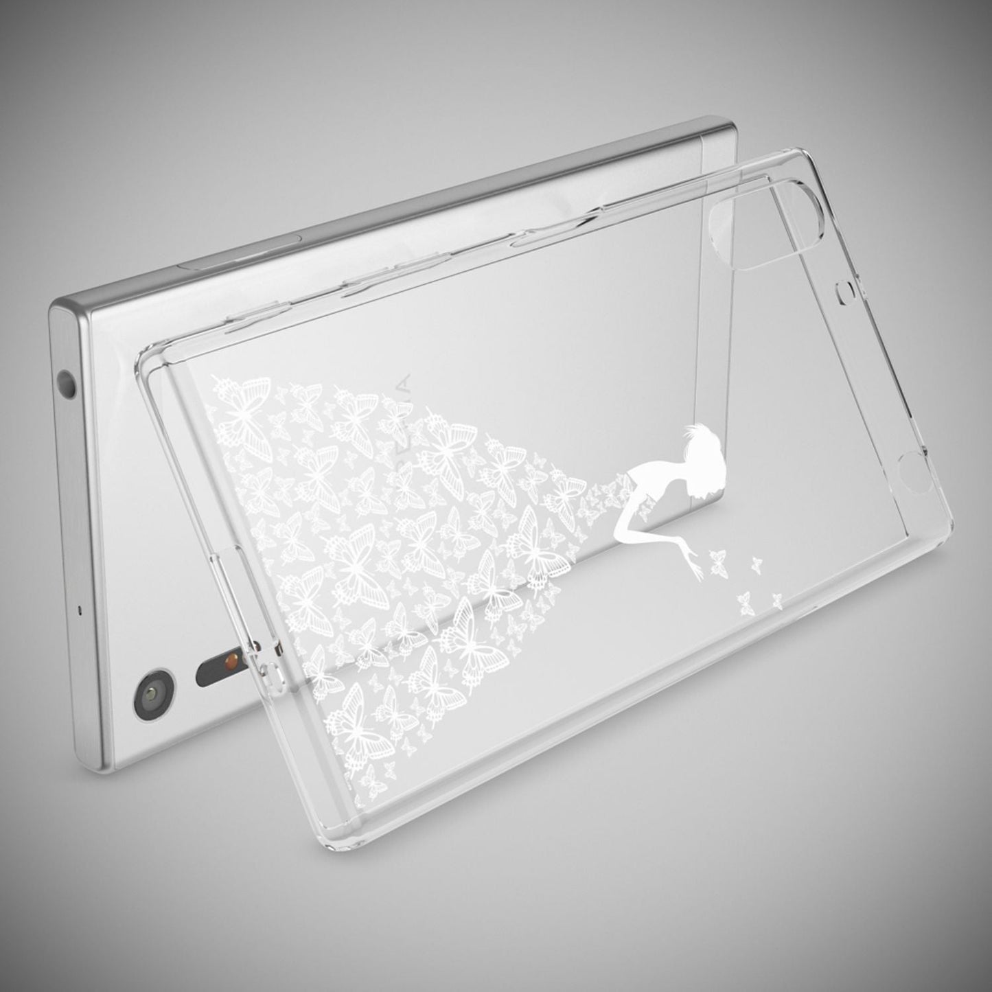 NALIA Handyhülle kompatibel mit Sony Xperia XZ, Slim Silikon Motiv Case Phone Cover Crystal Schutzhülle Dünn Durchsichtig, Etui Handy-Tasche Transparent Backcover Bumper