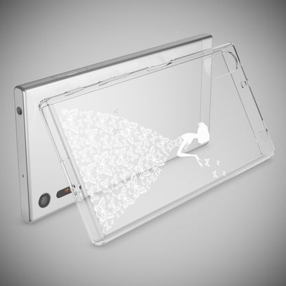 NALIA Handyhülle kompatibel mit Sony Xperia XZ, Slim Silikon Motiv Case Phone Cover Crystal Schutzhülle Dünn Durchsichtig, Etui Handy-Tasche Transparent Backcover Bumper