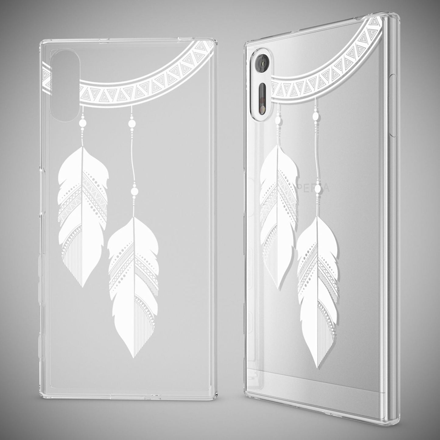 NALIA Handyhülle kompatibel mit Sony Xperia XZ, Slim Silikon Motiv Case Phone Cover Crystal Schutzhülle Dünn Durchsichtig, Etui Handy-Tasche Transparent Backcover Bumper