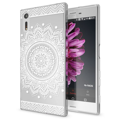 NALIA Handyhülle kompatibel mit Sony Xperia XZ, Slim Silikon Motiv Case Phone Cover Crystal Schutzhülle Dünn Durchsichtig, Etui Handy-Tasche Transparent Backcover Bumper