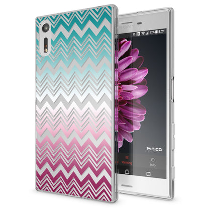 NALIA Handyhülle kompatibel mit Sony Xperia XZ, Slim Silikon Motiv Case Phone Cover Crystal Schutzhülle Dünn Durchsichtig, Etui Handy-Tasche Transparent Backcover Bumper