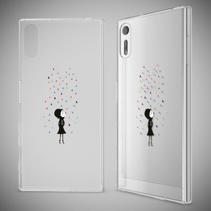NALIA Handyhülle kompatibel mit Sony Xperia XZ, Slim Silikon Motiv Case Phone Cover Crystal Schutzhülle Dünn Durchsichtig, Etui Handy-Tasche Transparent Backcover Bumper