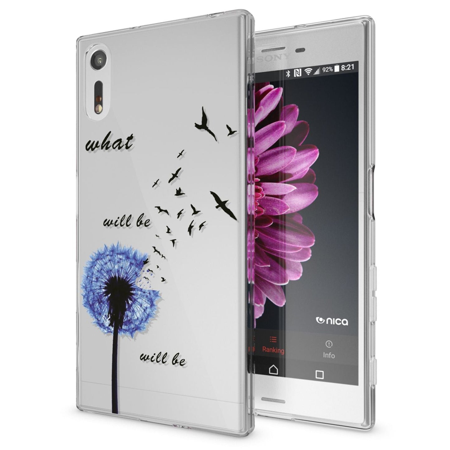NALIA Handyhülle kompatibel mit Sony Xperia XZ, Slim Silikon Motiv Case Phone Cover Crystal Schutzhülle Dünn Durchsichtig, Etui Handy-Tasche Transparent Backcover Bumper
