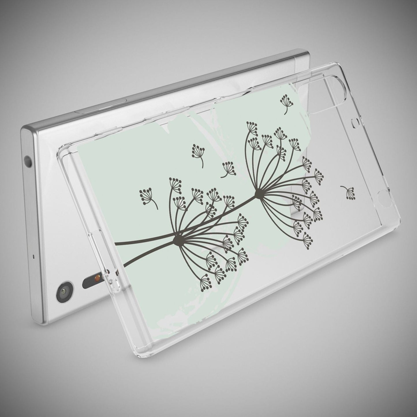 NALIA Handyhülle kompatibel mit Sony Xperia XZ, Slim Silikon Motiv Case Phone Cover Crystal Schutzhülle Dünn Durchsichtig, Etui Handy-Tasche Transparent Backcover Bumper