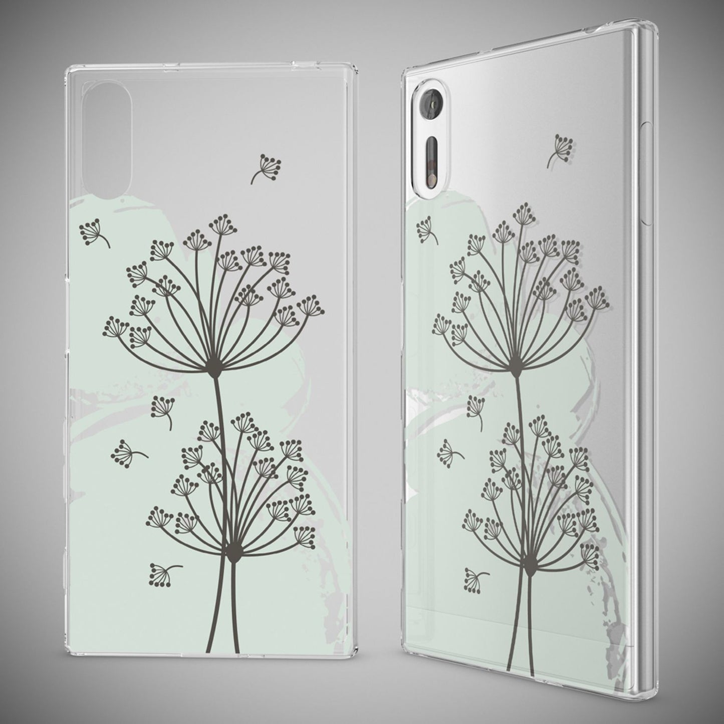 NALIA Handyhülle kompatibel mit Sony Xperia XZ, Slim Silikon Motiv Case Phone Cover Crystal Schutzhülle Dünn Durchsichtig, Etui Handy-Tasche Transparent Backcover Bumper