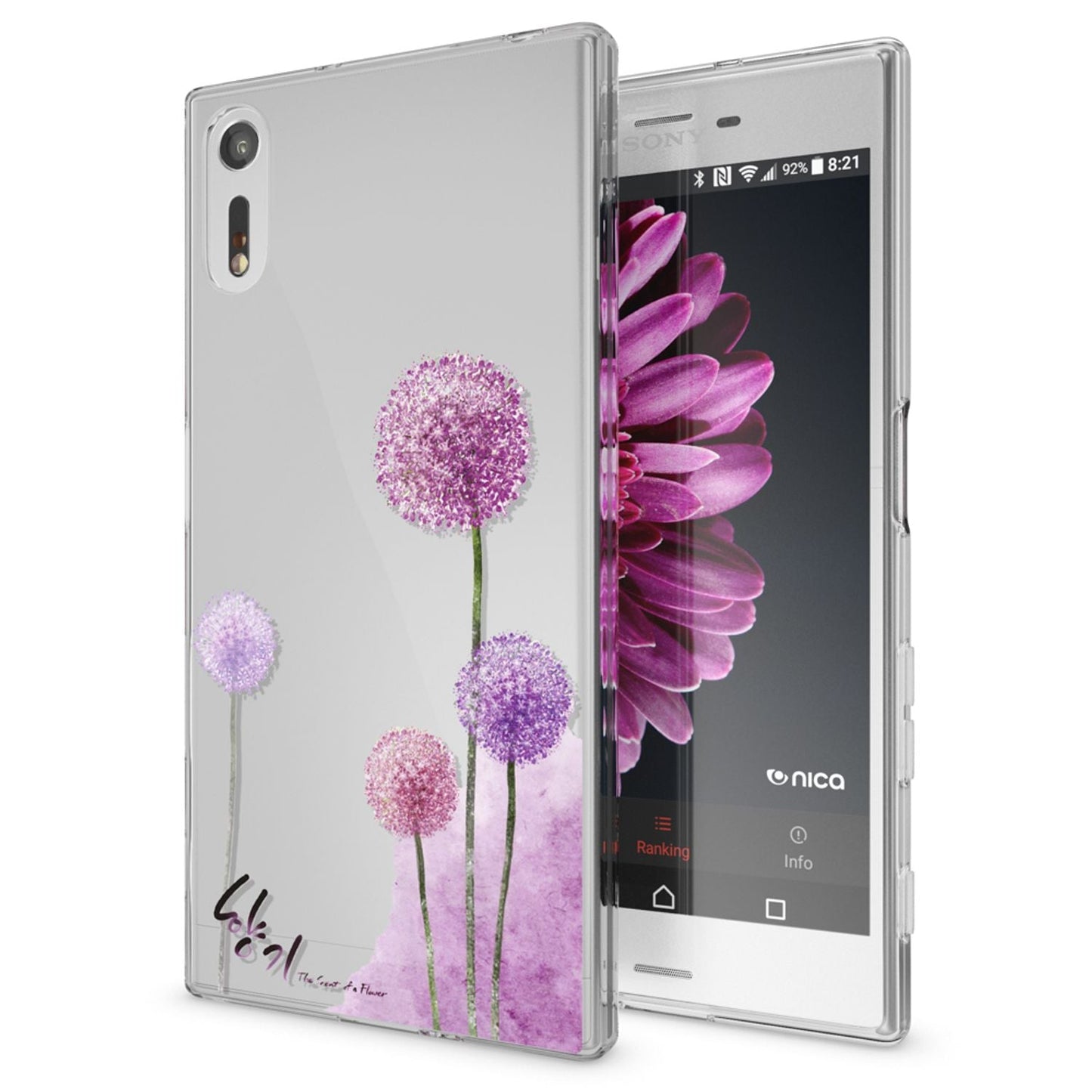 NALIA Handyhülle kompatibel mit Sony Xperia XZ, Slim Silikon Motiv Case Phone Cover Crystal Schutzhülle Dünn Durchsichtig, Etui Handy-Tasche Transparent Backcover Bumper