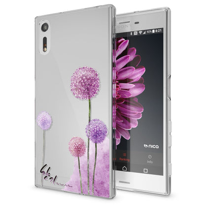 NALIA Handyhülle kompatibel mit Sony Xperia XZ, Slim Silikon Motiv Case Phone Cover Crystal Schutzhülle Dünn Durchsichtig, Etui Handy-Tasche Transparent Backcover Bumper
