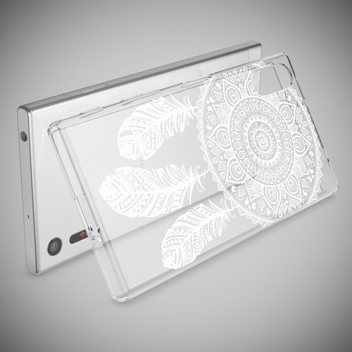 NALIA Handyhülle kompatibel mit Sony Xperia XZ, Slim Silikon Motiv Case Phone Cover Crystal Schutzhülle Dünn Durchsichtig, Etui Handy-Tasche Transparent Backcover Bumper