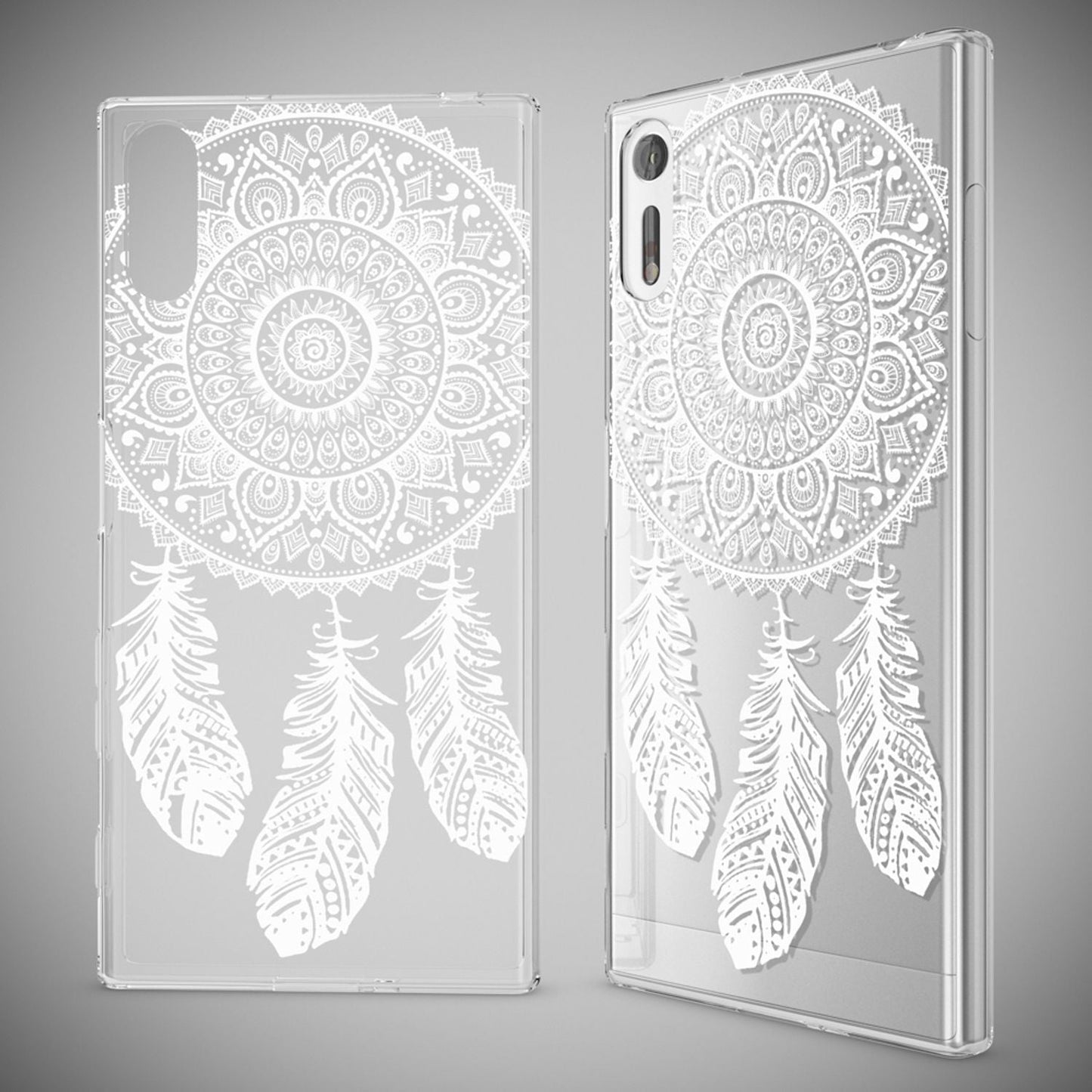 NALIA Handyhülle kompatibel mit Sony Xperia XZ, Slim Silikon Motiv Case Phone Cover Crystal Schutzhülle Dünn Durchsichtig, Etui Handy-Tasche Transparent Backcover Bumper