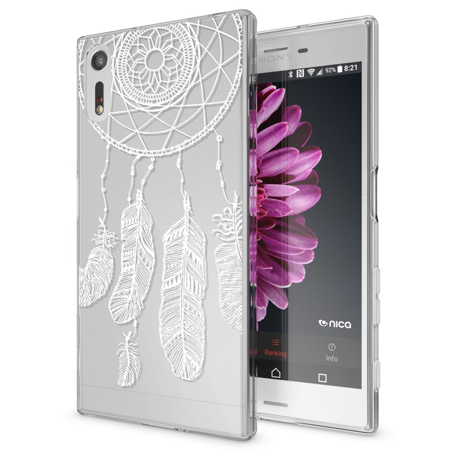 NALIA Handyhülle kompatibel mit Sony Xperia XZ, Slim Silikon Motiv Case Phone Cover Crystal Schutzhülle Dünn Durchsichtig, Etui Handy-Tasche Transparent Backcover Bumper