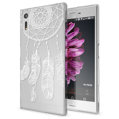 NALIA Handyhülle kompatibel mit Sony Xperia XZ, Slim Silikon Motiv Case Phone Cover Crystal Schutzhülle Dünn Durchsichtig, Etui Handy-Tasche Transparent Backcover Bumper