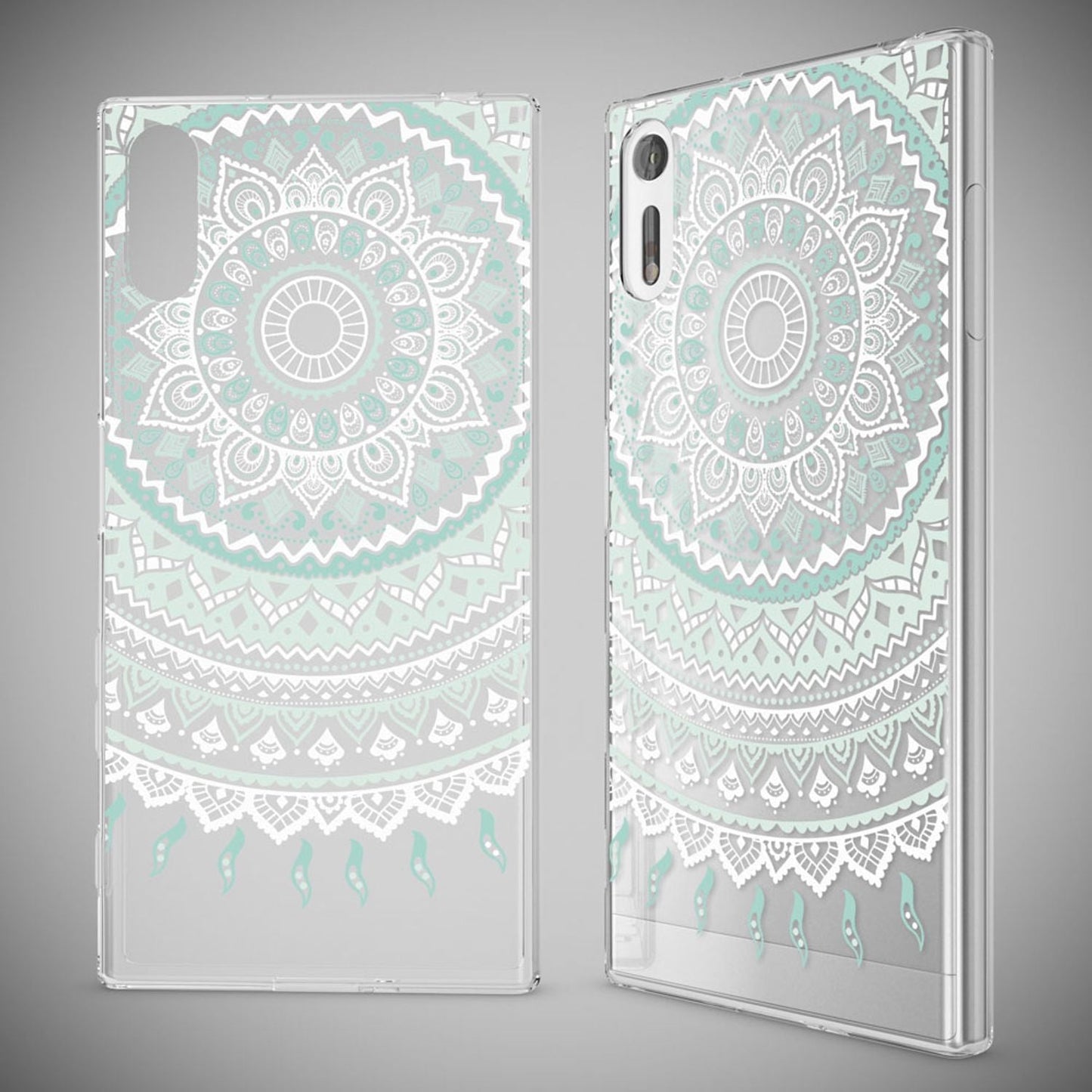 NALIA Handyhülle kompatibel mit Sony Xperia XZ, Slim Silikon Motiv Case Phone Cover Crystal Schutzhülle Dünn Durchsichtig, Etui Handy-Tasche Transparent Backcover Bumper