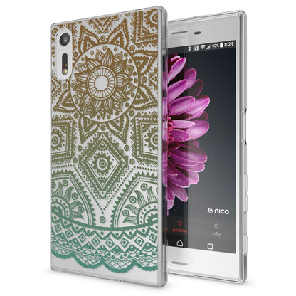 NALIA Handyhülle kompatibel mit Sony Xperia XZ, Slim Silikon Motiv Case Phone Cover Crystal Schutzhülle Dünn Durchsichtig, Etui Handy-Tasche Transparent Backcover Bumper