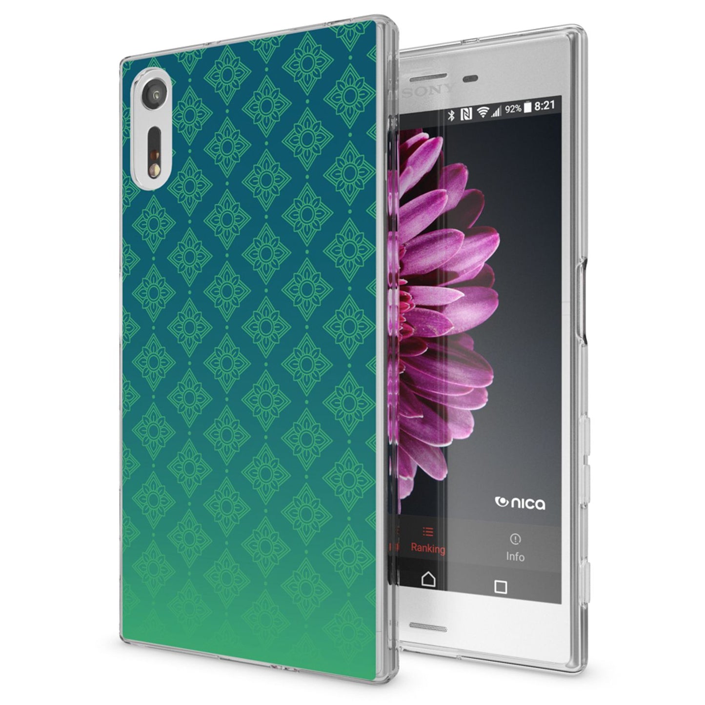 NALIA Handyhülle kompatibel mit Sony Xperia XZ, Slim Silikon Motiv Case Phone Cover Crystal Schutzhülle Dünn Durchsichtig, Etui Handy-Tasche Transparent Backcover Bumper