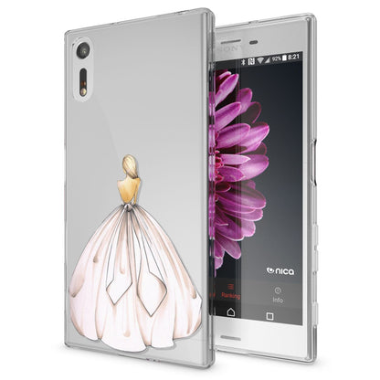 NALIA Handyhülle kompatibel mit Sony Xperia XZ, Slim Silikon Motiv Case Phone Cover Crystal Schutzhülle Dünn Durchsichtig, Etui Handy-Tasche Transparent Backcover Bumper