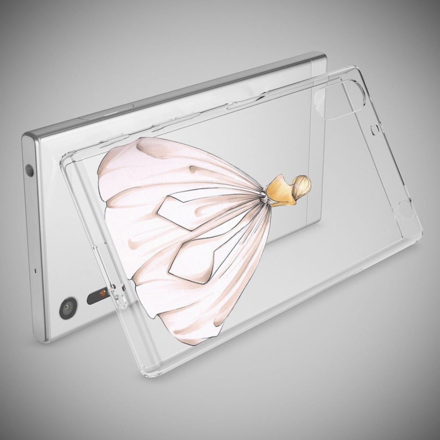 NALIA Handyhülle kompatibel mit Sony Xperia XZ, Slim Silikon Motiv Case Phone Cover Crystal Schutzhülle Dünn Durchsichtig, Etui Handy-Tasche Transparent Backcover Bumper