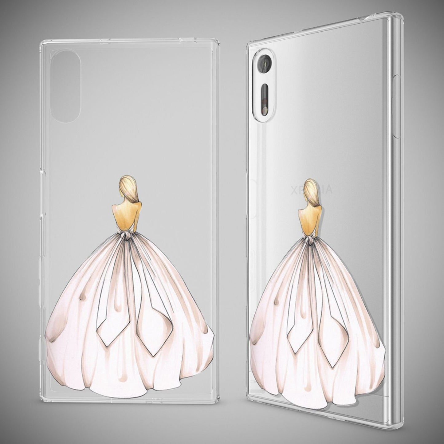 NALIA Handyhülle kompatibel mit Sony Xperia XZ, Slim Silikon Motiv Case Phone Cover Crystal Schutzhülle Dünn Durchsichtig, Etui Handy-Tasche Transparent Backcover Bumper