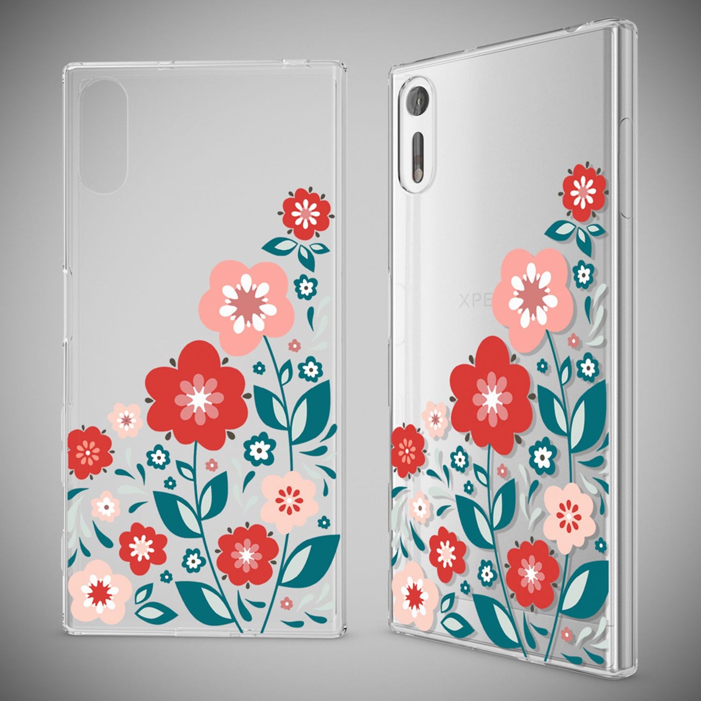 NALIA Handyhülle kompatibel mit Sony Xperia XZ, Slim Silikon Motiv Case Phone Cover Crystal Schutzhülle Dünn Durchsichtig, Etui Handy-Tasche Transparent Backcover Bumper