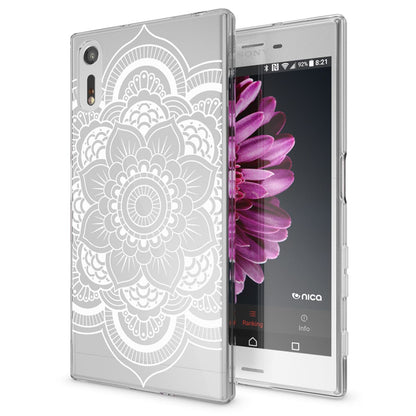 NALIA Handyhülle kompatibel mit Sony Xperia XZ, Slim Silikon Motiv Case Phone Cover Crystal Schutzhülle Dünn Durchsichtig, Etui Handy-Tasche Transparent Backcover Bumper