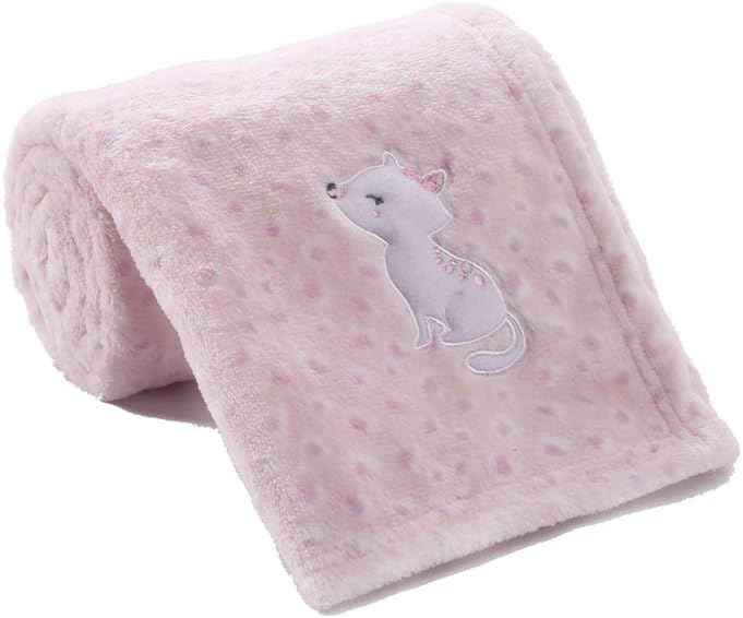 CREVENT Kleine Flauschige warme Baby-Überwurfdecke für Jungen, Kleinkinder, Kinderbett, Kinderwagen, 75 cm x 100 cm, graue Wolke