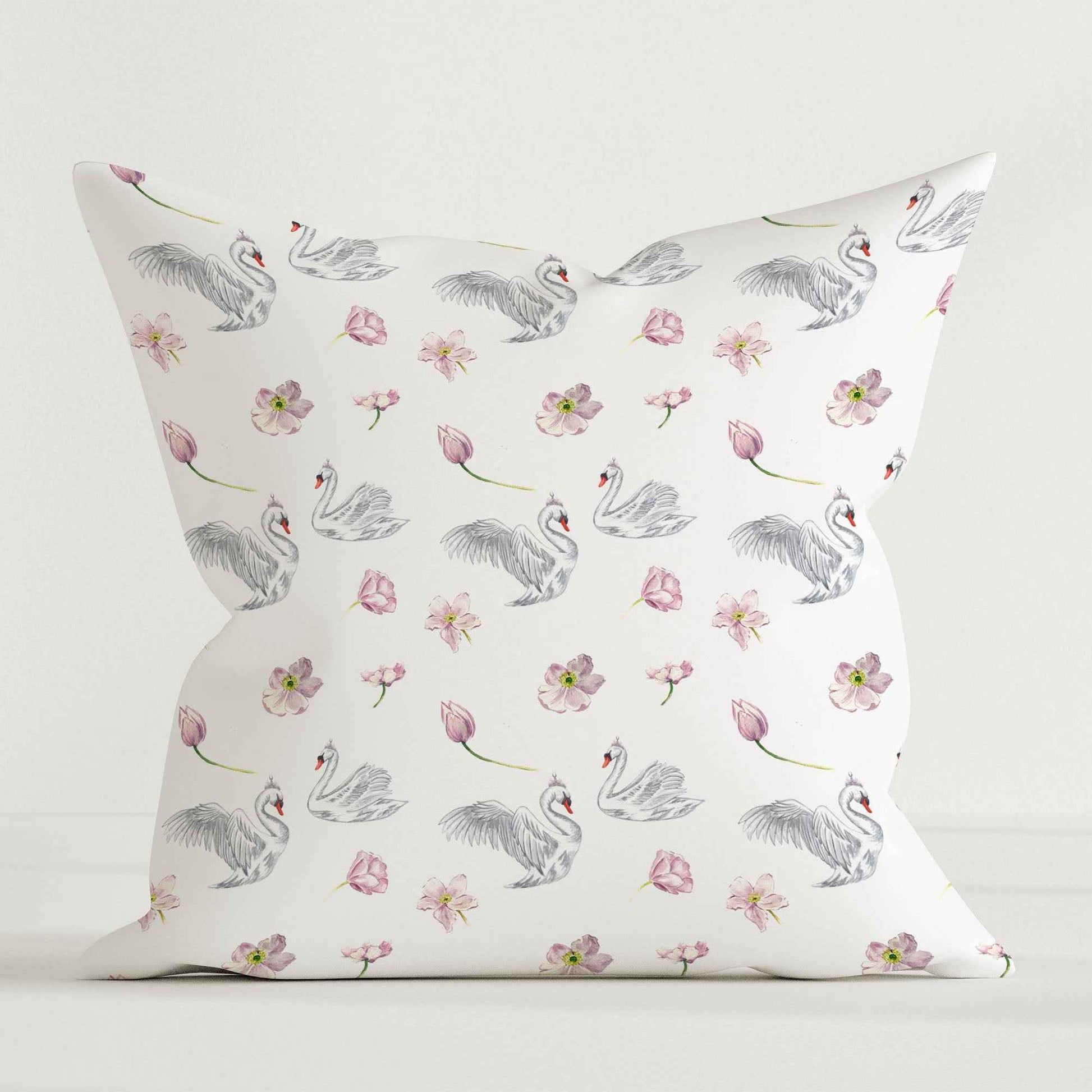 “Schwäne” Premium Kinder Dekokissen