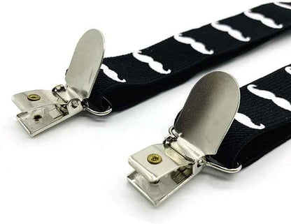 Pack of 2 Children's Braces 4 Clips Y-Shape – 2.5 cm Wide