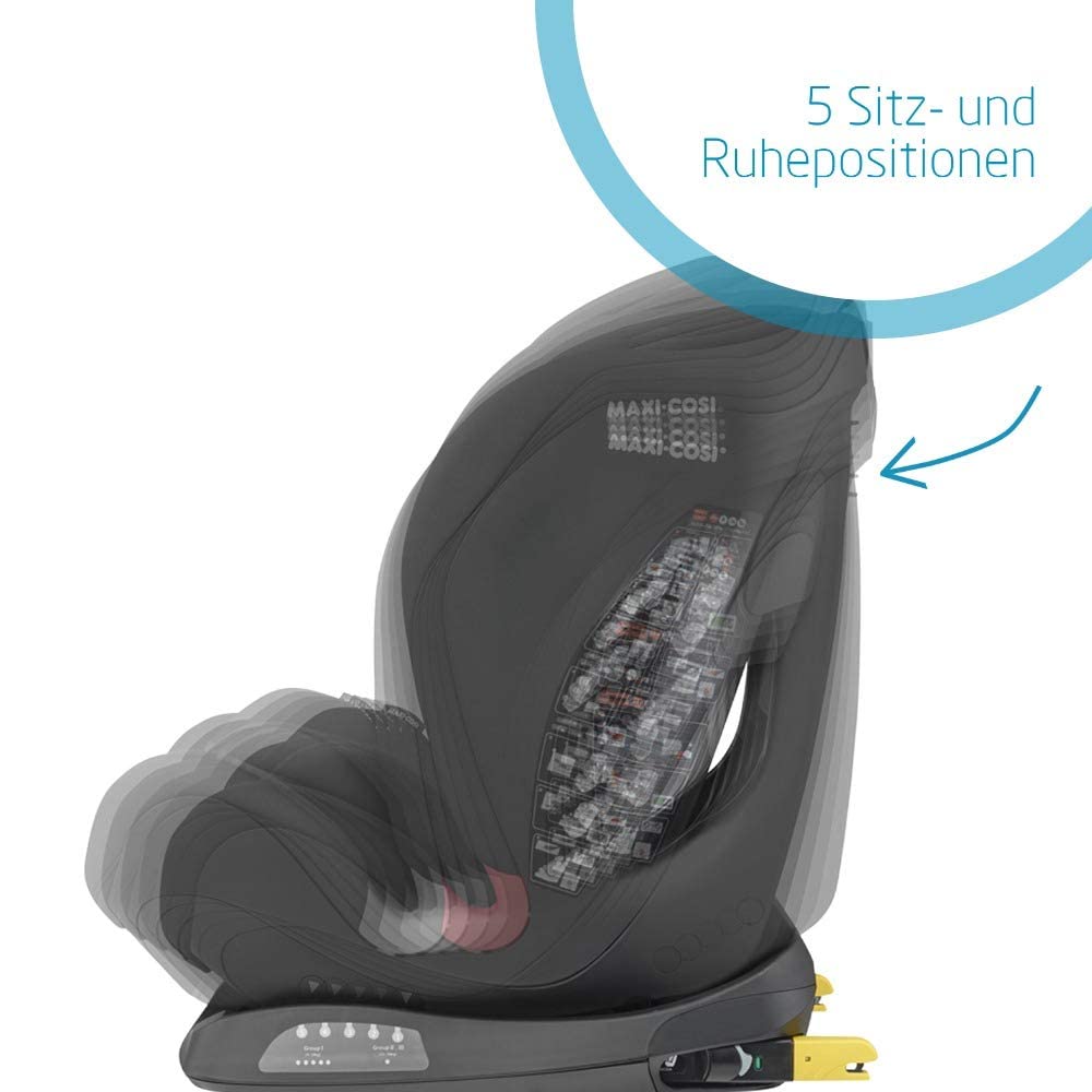 Maxi-Cosi Titan S i-Size, Child Car Seat, 15 months-12 years (76-150cm), ISOFIX Car Seat, 5 Recline Positions, 13 Headrest Positions, G-CELL Protection, 5-Point Safety Harness, Tonal Graphite - Meloni2