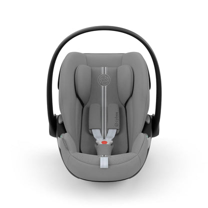 CYBEX Gold Babyschale Cloud G i-Size Comfort, Inkl. Neugeboreneneinlage, Ab Geburt bis ca. 24 Monate, Für Kinder ab 40 cm bis 87 cm, Max. 13 kg, Moon Black