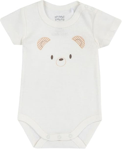 Chicco Unisex Baby Set Kurzarm Bodys aus Baumwolle Body (4er Pack)