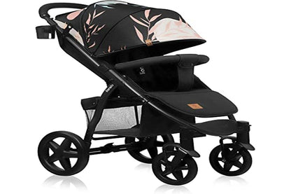 LIONELO Annet Plus Buggy up to 22 kg with Reclining Function, Small Folding Pushchair with Accessories, EVA Foam Wheels, Mosquito Net, Foot Cover Drink Holder, Basket Dreamin