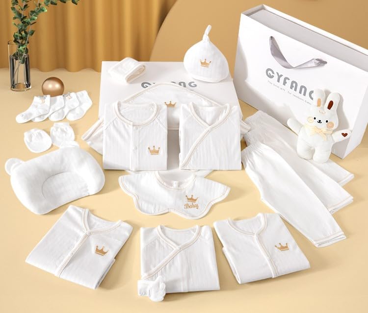 Passt! Baby Clothing Set Complete Gift Set Girls Boys Newborn First Equipment 20 Pieces 100% Cotton 0-6 Months