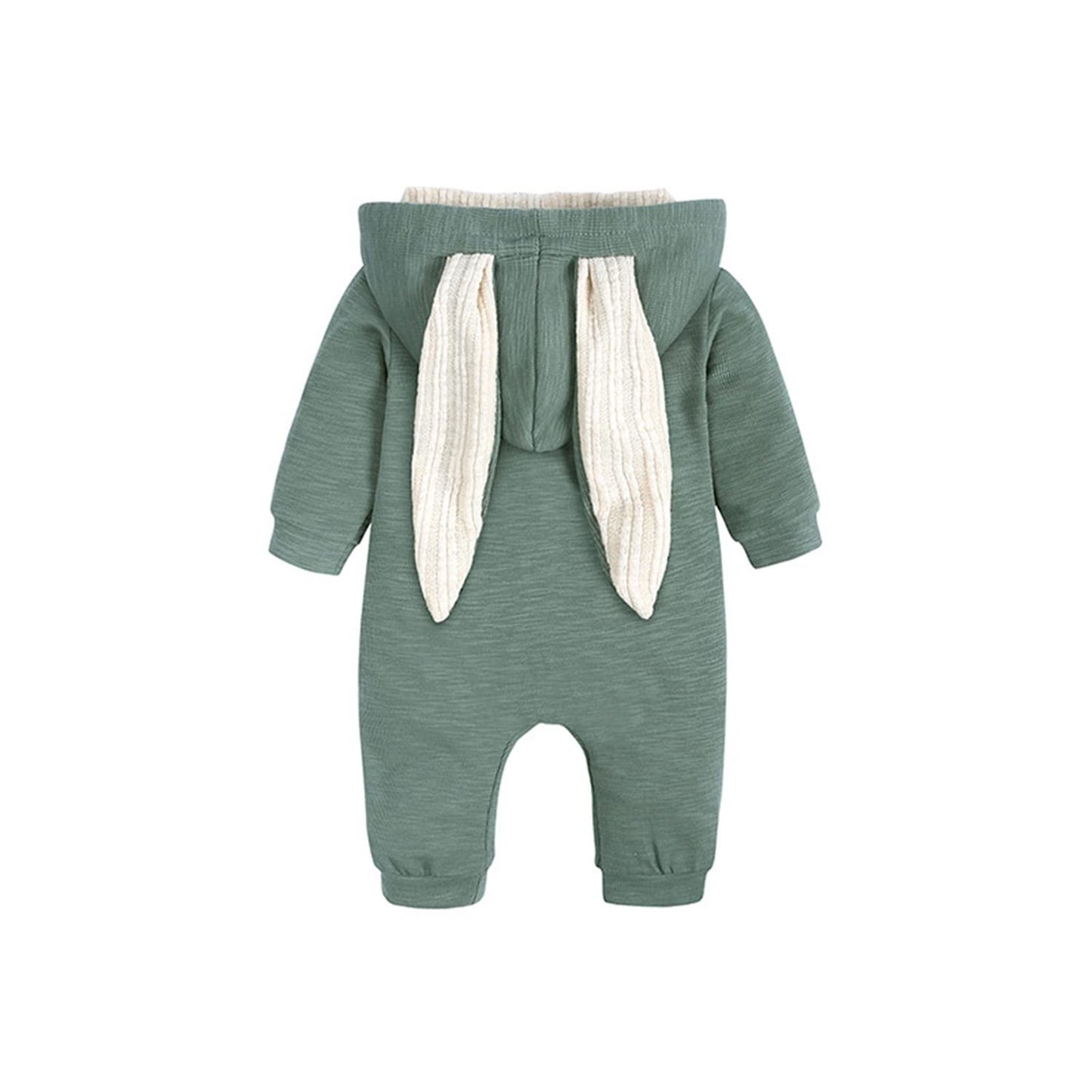 Kleinkind Baby Jungen Mädchen Baumwolle Strampler Langarm Mit Kapuze Reißverschluss Overall Body Baby Herbst Kleidung Pyjamas Outfit