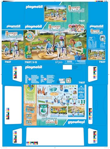 PLAYMOBIL Horses of Waterfall 71351 Waterfall Ranch, magisches Wasserfall-Paradies für Pferdefreunde, nachhaltiges Spielzeug für Kinder ab 5 Jahren