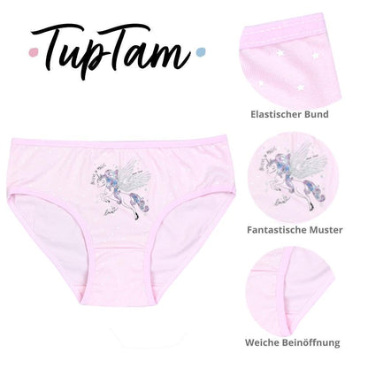 TupTam Unterhosen Mädchen 10er Pack – Bequeme Unterwäsche für Mädchen aus Baumwolle