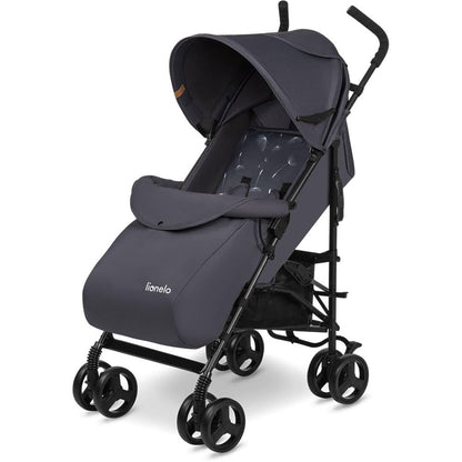 LIONELO Elia Buggy Small Foldable Pushchair up to 15 kg, Back and Footrest Adjustment, Rear Wheel Brake, Mosquito Net, Shopping Basket - Meloni2
