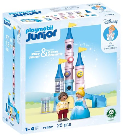 PLAYMOBIL JUNIOR | Disney | Cinderellas Schloss | nachhaltiges Spielzeug für Kinder ab 1 Jahr | 71457