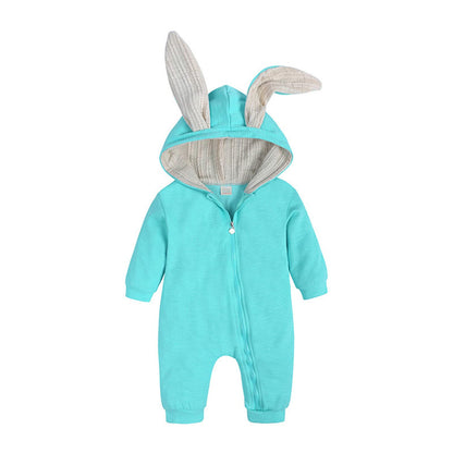 Kleinkind Baby Jungen Mädchen Baumwolle Strampler Langarm Mit Kapuze Reißverschluss Overall Body Baby Herbst Kleidung Pyjamas Outfit