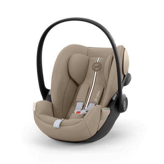 CYBEX Gold Babyschale Cloud G i-Size Comfort, Inkl. Neugeboreneneinlage, Ab Geburt bis ca. 24 Monate, Für Kinder ab 40 cm bis 87 cm, Max. 13 kg, Moon Black - Meloni2