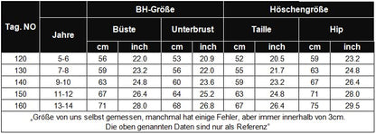Arshiner Mädchen Bikini-Set Sommer Kinder Badeanzuge Zweiteiliger Mode Tankini Hautfreundlich Atmungsaktiv Bikinis für Mädchen 5-14 Jahre