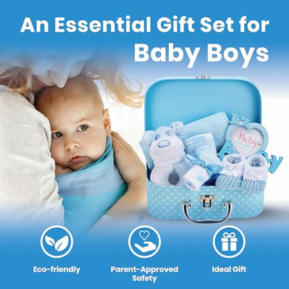 Box Shop Babyparty Mädchen Geschenk - 7 Baby Geschenkset, Für Neugeborenes, Zur Geburt - Rosa