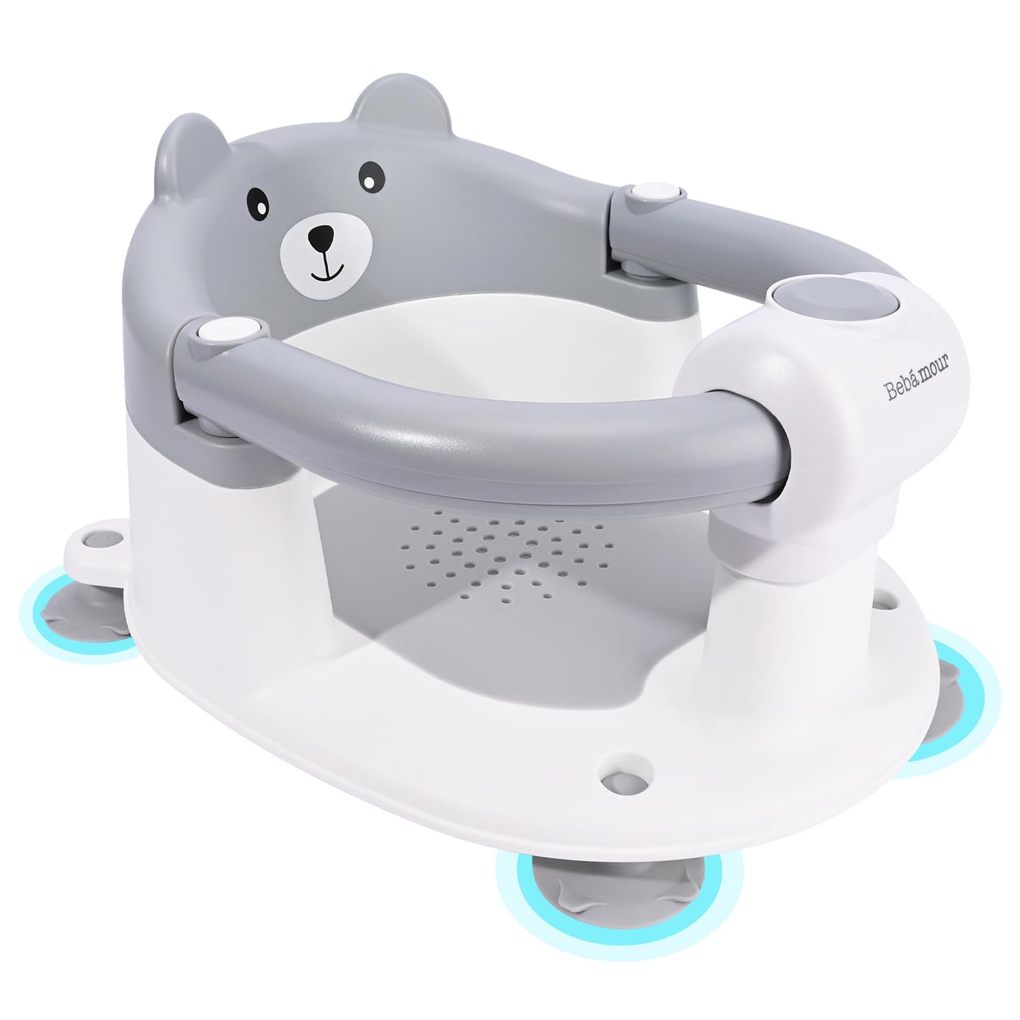 Bebamour Baby Bath Seat 6 Months + Child Bathtub Non-Slip Bath Chair, Water Jug