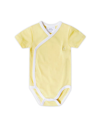 Stellou & friends Baby Body, 100% Bio-Baumwoll Wickelbody 3er MultiSet, kuschelweiche und hochwertige Kinder Kleidung für Jungs und Mädchen, Langarm & Kurzarm-body, OEKO-TEX 100 Zertifiziert