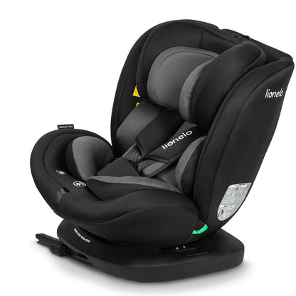 LIONELO Bastiaan i-Size One 360o drehbarer Autositz für Kinder von 40-150 cm, Montage in Fahrtrichtung und entgegen der Fahrtrichtung möglich, ISOFIX Pas TopTether Einstellbare Rückenlehne
