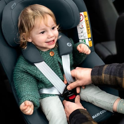 Maxi-Cosi Pebble 360 i-Size Babyschale Drehbar, Neugeborenen Autositz 360 Grad, 0–15 Monate (40–83 cm), Drehung mit einer, ClimaFlow, Easy-In-Gurt, G-CELL Seitenaufprallschutz, Essential Green