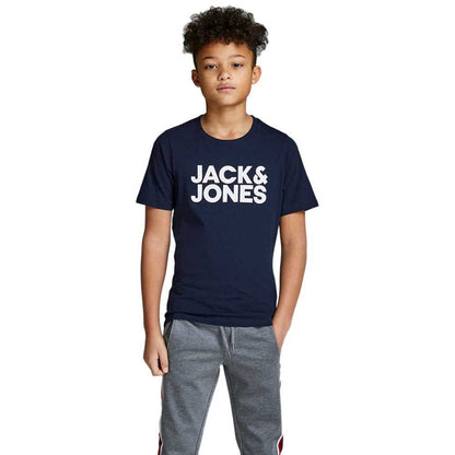 JACK & JONES Herren Jjecorp Logo Tee Ss Crew Neck Noos Jr T-Shirt