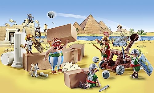 PLAYMOBIL Asterix 71542 Roman Camp, Exciting Conquest of the Camp by the Gauls, Includes Magic Potion for More Body Strength, Detailed Toy for Children from 5 Years