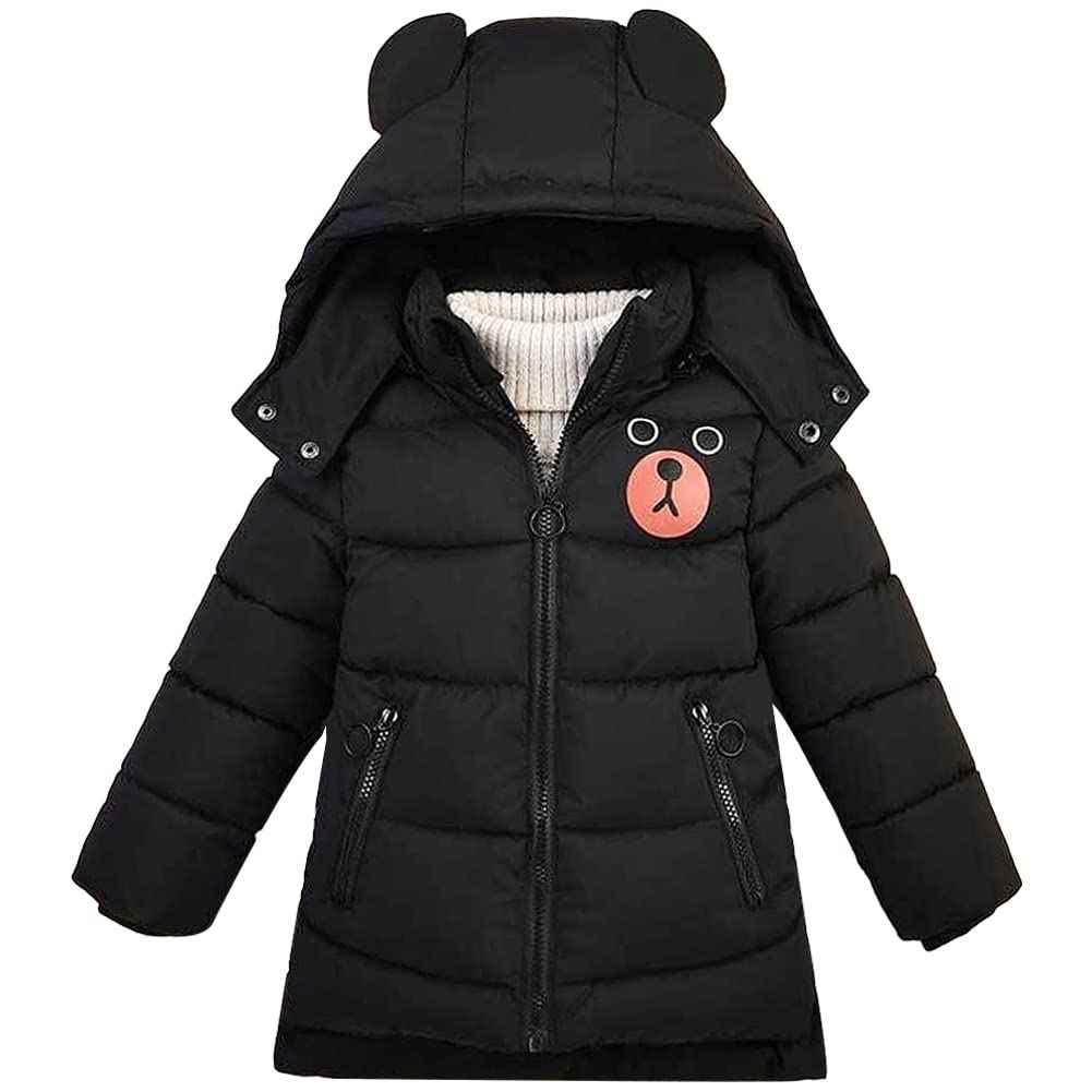 Sxshun Boy's Winter Jacket with Removable Hood Thickened Outdoor Jacket Winter Coat Down Jacket