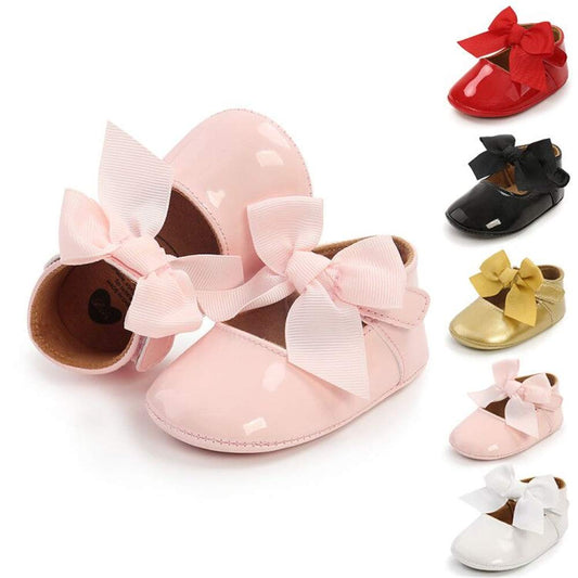 Sonsage Infant Baby Mädchen Bowknot Mary Jane Kleinkind weich Anti-Rutsch-Sohle Prinzessin Hochzeit Kleid erste Walking Flats Prewalker Neugeborenen Ballett Schuhe