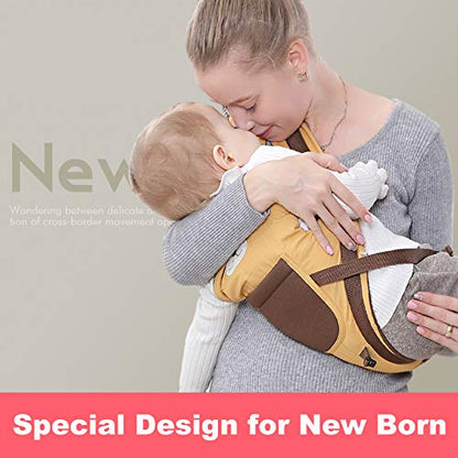 Rufun Babytrage Tiermuster Hüftsitz Ergonomisch für Neugeborene Vorne und Hinten